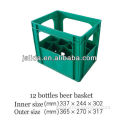 12 bottles drink plastic crate